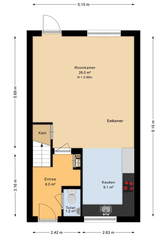 mediumsize floorplan